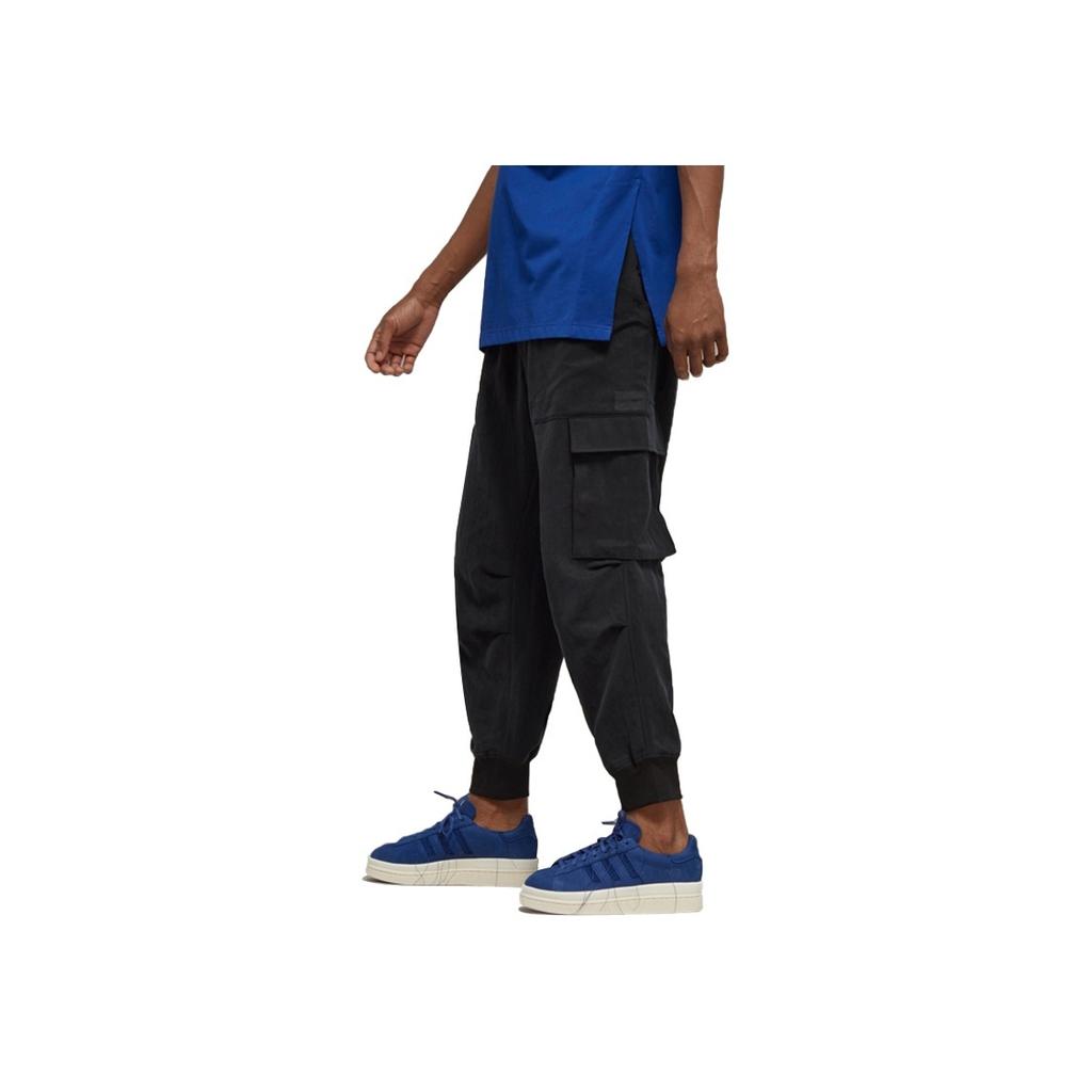Y-3 Solid Color Loose Fit Cargo Pants Men Bottoms Black H63081