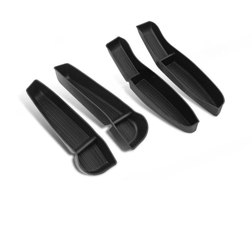Car Door Side Storage Box for Tesla Model Y Juniper 2025-2025 Front Rear Side TPE Door Storage Organizer Tray Car Accessories