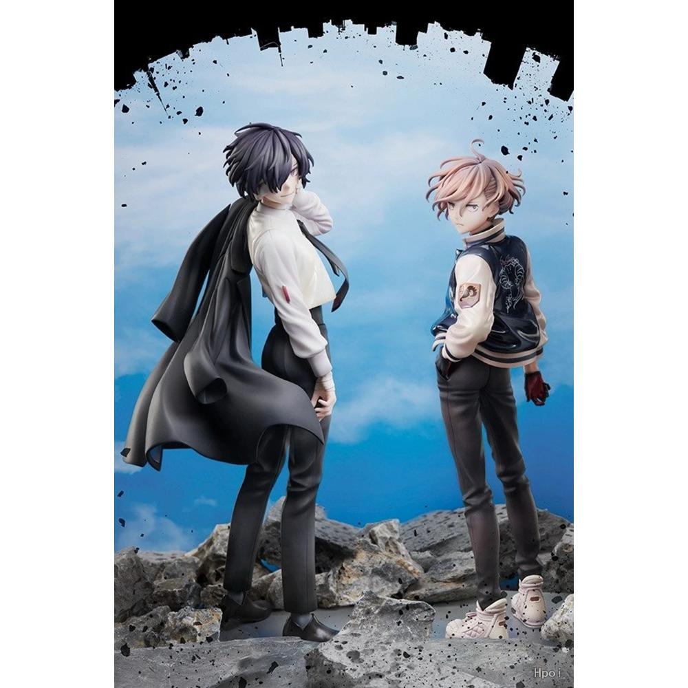 22cm Bungou Stray Dogs Anime Figure Youth Dazai Osamu Action Figure Nakahara Chuuya Figurine PVC Collection Model Doll Playthings