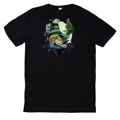 T-Shirt Lustiges Angler Fisch Motiv