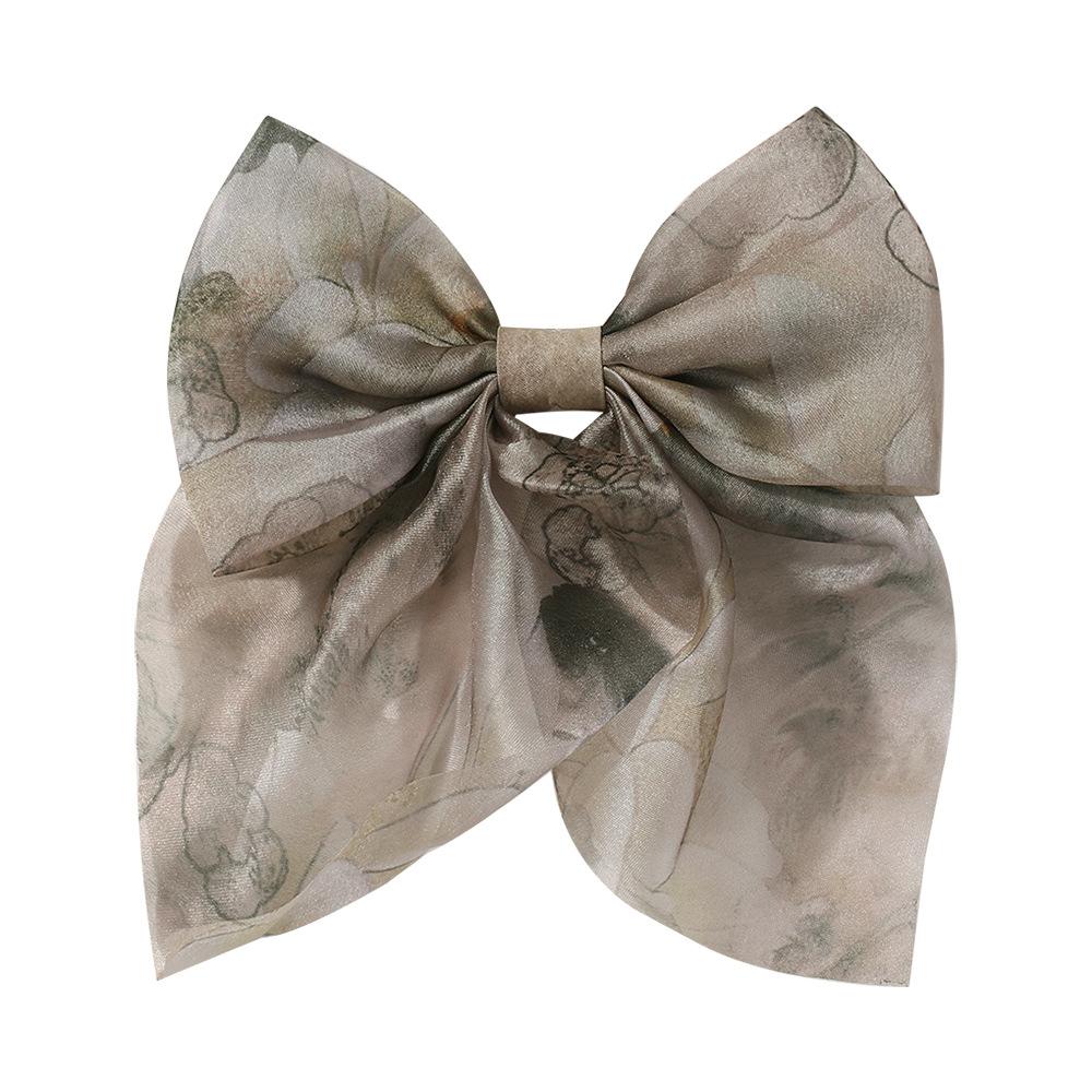 2Pcs Baby Hair Clip for Girls Hair Tie Ink Style Bow Kid Hair Accessory Sping Autumn Princess Children Hairband