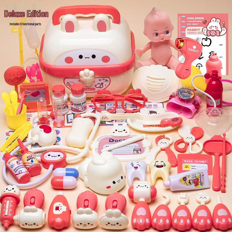 Kids' Medical Play Set with Stethoscope & Syringe - Light-Up Doctor Toy for Boys & Girls, Trending Hot Toy