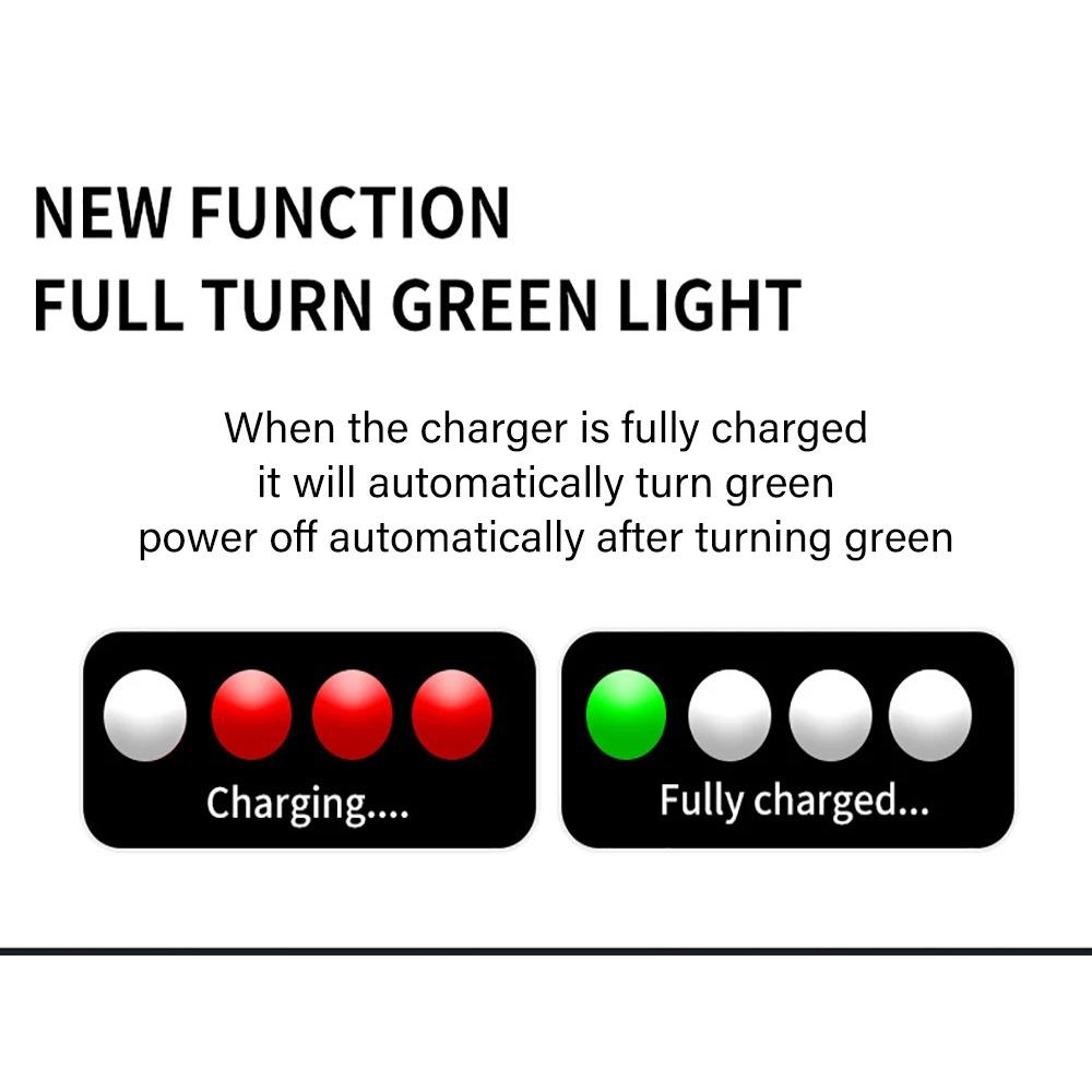 6A 12V Car Battery Charger Pulse Repair LCD Display Smart Fast Charge AGM Deep Cycle GEL Lead-Acid Charger for Auto Motorcycle