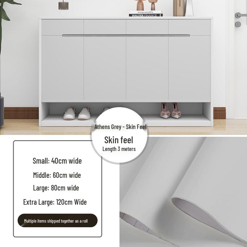 Self-Adhesive Skin-Feel Film: Furniture & Cabinet Renovation Wallpaper