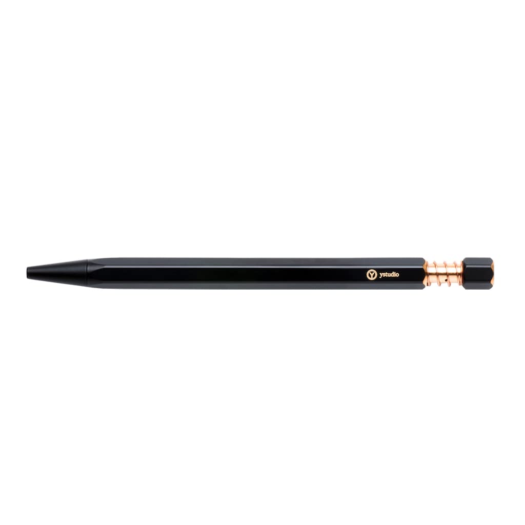 ystudio Brushing Ballpoint Pen Black Y-studio/Y-Studio YS-STAT-09