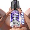 Male Sex Toys Penis Pump with 7 Licking Vibrating Rotating Insertion Modes, Hands Free Masturbator LCD Display Adult Sex Toys and Games