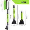 27" Snow Brush & Ice Scraper For Car Windshield, Detachable Snow Scrapers With Foam Grip For Cars, Trucks, SUVs