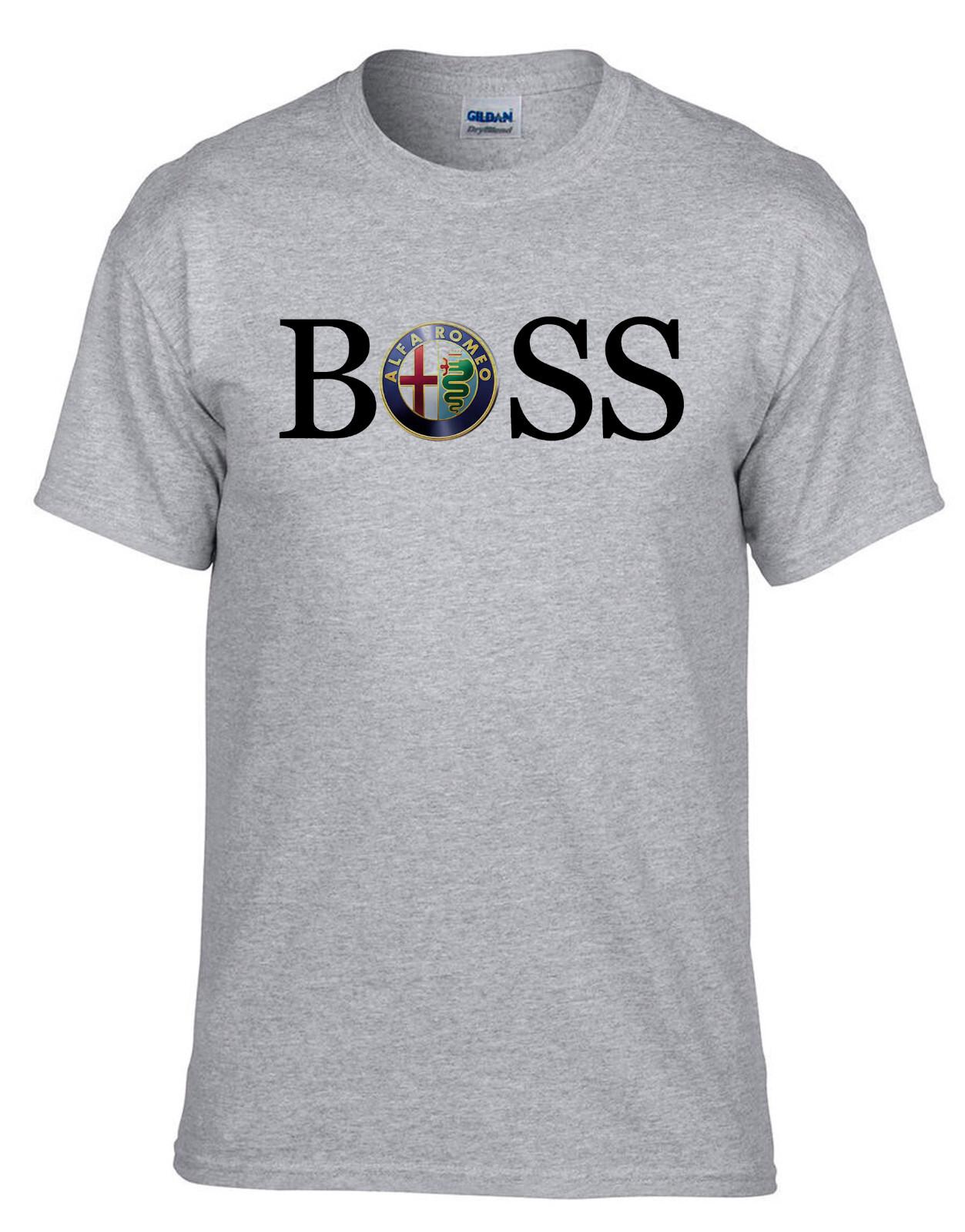 Alfa Romeo Bss CAR LOGO Grey T-shirt 552Grey XXL