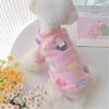 Hearted Print Pet Clothes Super Soft Dog Hoodie Cute Dog Warm Coat  Pet