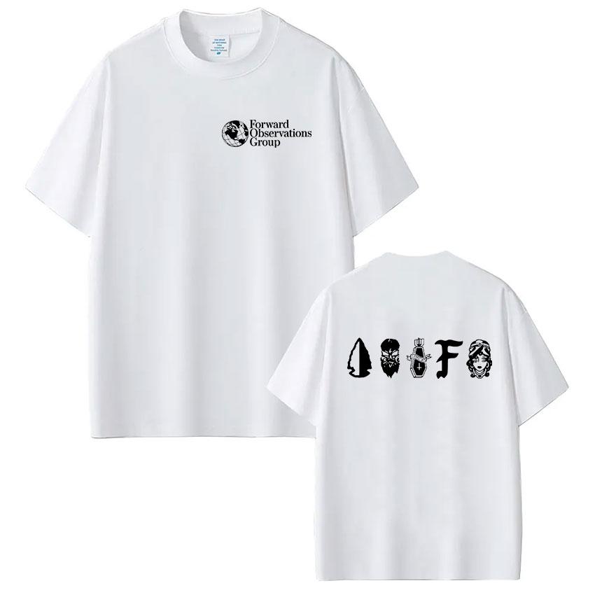Forward Observations Group Skeleton Tshirts Unisex Women Clothing Fashion Punk Gothic T Shirts Oversized Casual Tees Streetwear