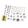 1400 Pcs Set Electronic Components Metal Film Resistor Ceramic Electrolytic Capacitor Transistor