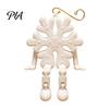 Customizable Christmas Tree Pendant 3D Printed Snowflake Pendant, Movable Joint Hanging Ornament for Holiday Ornaments Decor, Articulated Figurine