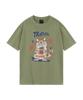 WILDROCK Hollysheesh Tropical Cat Pigment Oversized Short Sleeve T-Shirt_6 Colors (Cropped) (Type A)