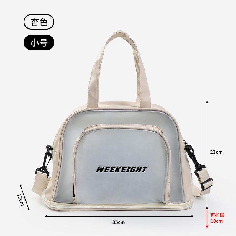 

Waterproof Travel Duffel Bag Dry Wet Separation Large Capacity Beach Swimming Bag Gym Bag with Shoe Compartment Portable Crossbody Tote Bag S хаки