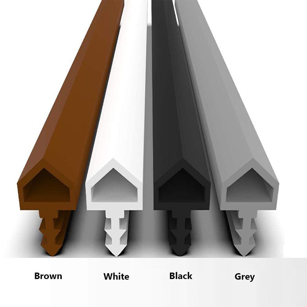 Door Seal For Room Doors 5M White Gray Rubber Door Frame Seal Door Seal Draught Excluder Sound Insulation Front Door Seal