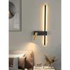 New Reading With Switch Minimalist Wall Lamps Bedroom Bedside Strip Lights Nordic 2023 Master Bedroom Line Background Wall Lamps