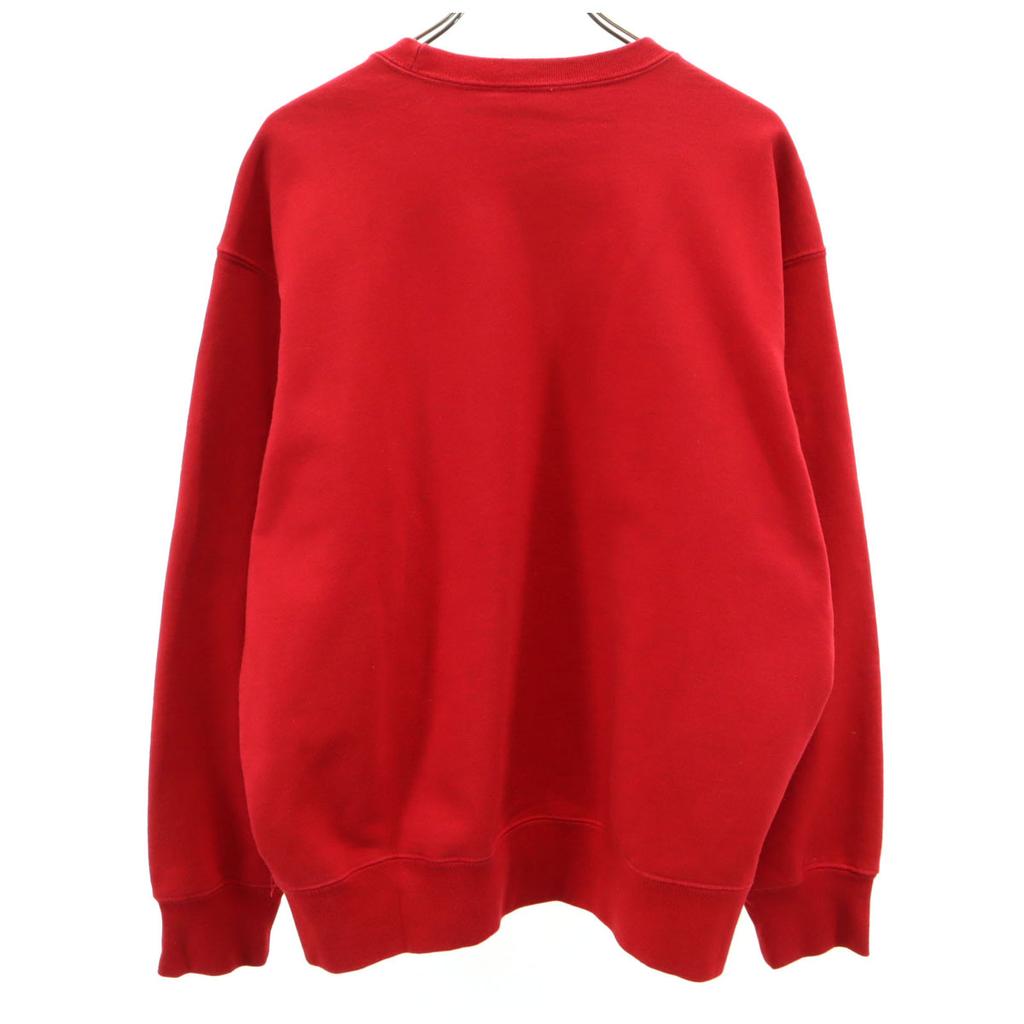 Supreme 21AW Made In Canada Long Sleeve Sweat Trainer M Red Back Brushed Men's Used