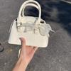Lace Bow Boston Bag Handbag Niche Versatile Texture Fashion Messenger Bag Commuter Shell Bag