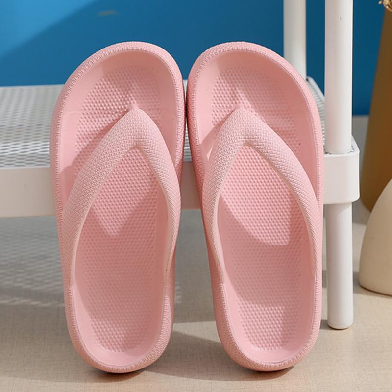 Flip-Flops Sommer Casual Tanga Hausschuhe Outdoor Strand Sandalen EVA Flache Plattform Bequeme Schuhe Frauen Paar Dicke Sohlen