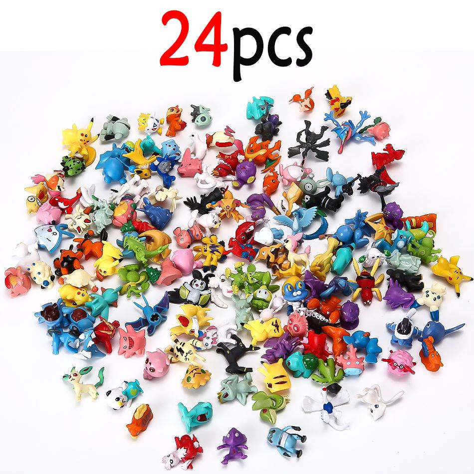Toys Model Pokemon figure 6pcs/set Sleep series Pikachu Gengar Jigglypuff Slowpoke Gonbe Psyduck Sleep Version Figure PVC
