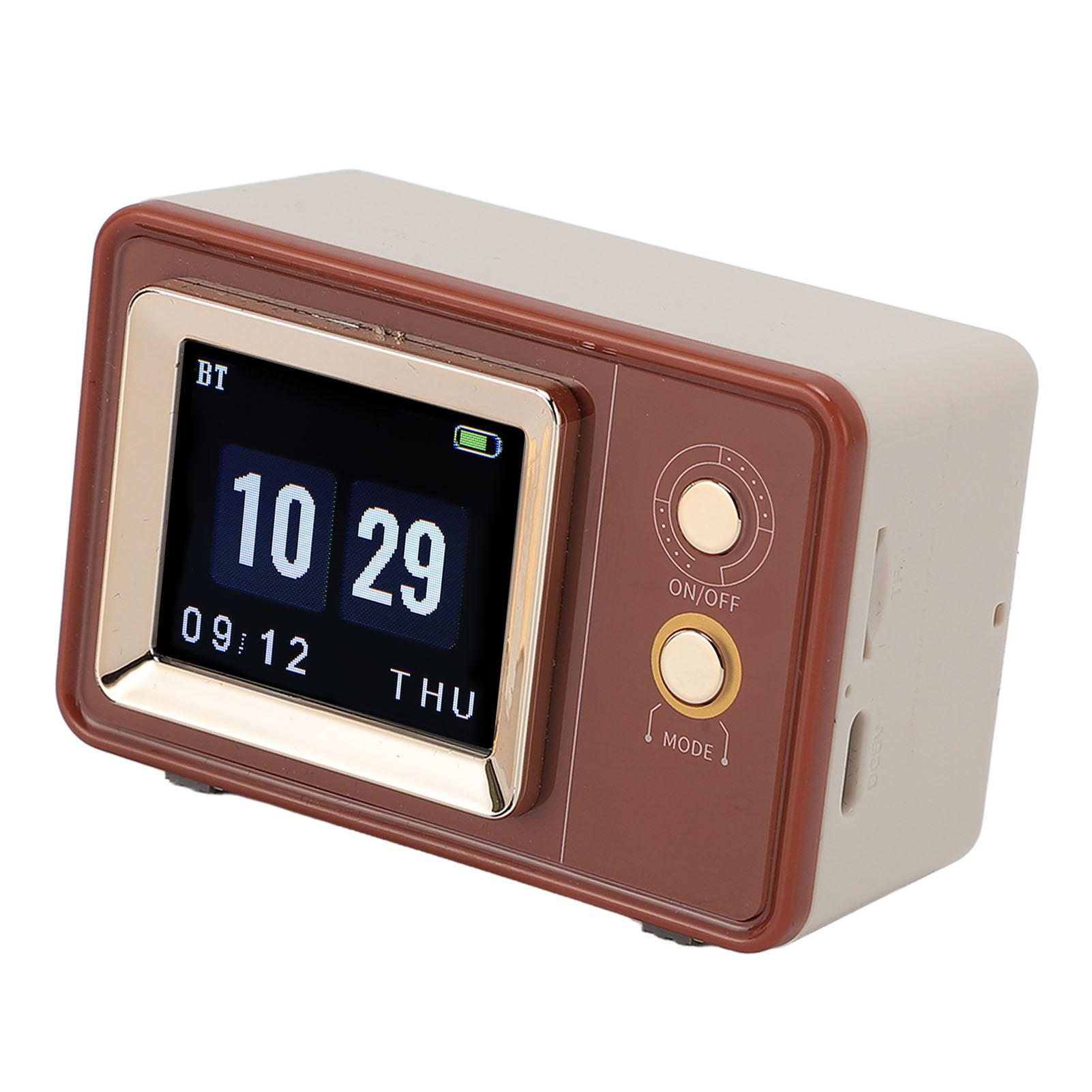 

Ретро Bluetooth-динамик 2 устройства, взаимосвязь, стереоэффект, лирический дисплей, портативный винтажный