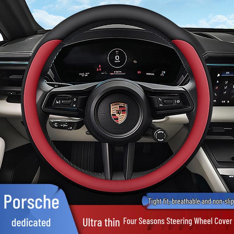 Porsche Steering Wheel Cover for Taycan, Cayenne, Macan, Panamera, and 718 Models