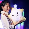 Twinkle Star Pillow Stuffed Star LED Light Up Cushion Glowing Star Throw Pillow Night Light Kids Sensory Plush Toy for Children