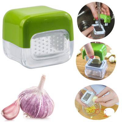Presse-purée Cube Outil Lames en acier inoxydable sans BPA Hache Tranches Ail Gingembre Facile à nettoyer Stocker Durable
