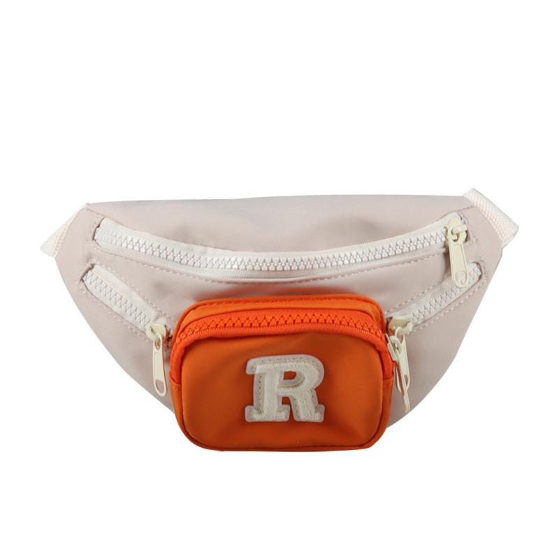 Trendy Boy's Children's Chest Bag Stylish Crossbody Bag For Kids Daily Use Brown Orange Black Blue Green