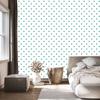 Heart Wallpaper White, Sea Blue, Mint and Light Gray 50x1000
