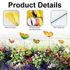 12X Lifelike 3D Butterfly Stakes for Flower Pot Indoor Outdoor Yard Garden Decor