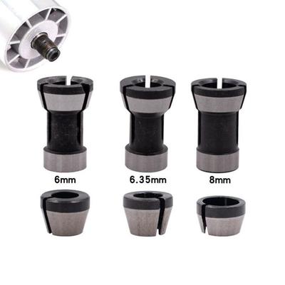 Milling Cutter Collet Adapter Collets Chuck Engraving Trimming Machine Electric Milling Cutter Accessories 6/6.35/8mm