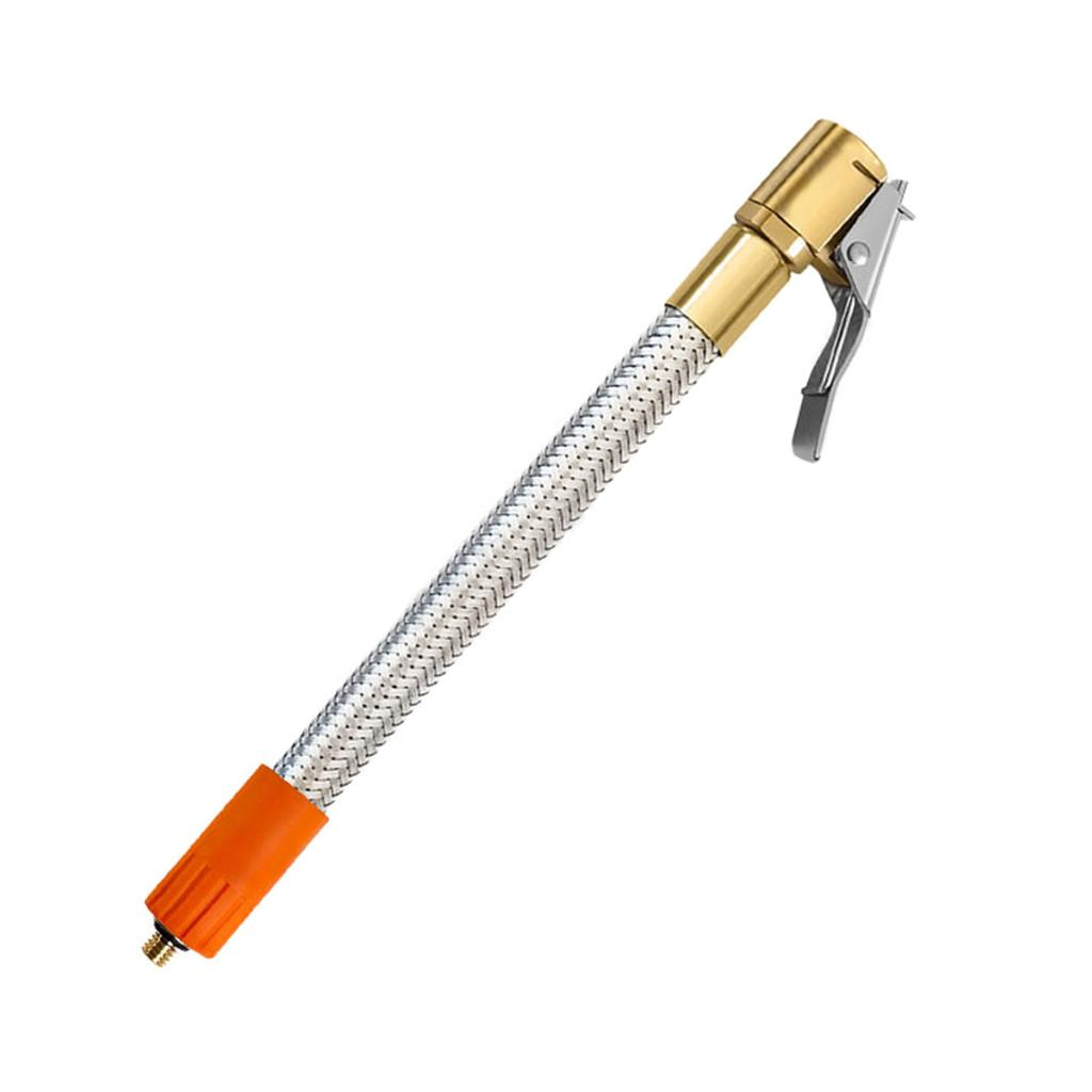 Inflator Pump Hose, Adapter with Locking Air Tyre Tire Air Hose,Inflatable Tube,Stainless Steel Inflation Hose