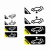 Personalized Car Trunk Auto Opening Prompt Sticker Electric Vehicle Warning Decal Waterproof Car Accessories Decoration