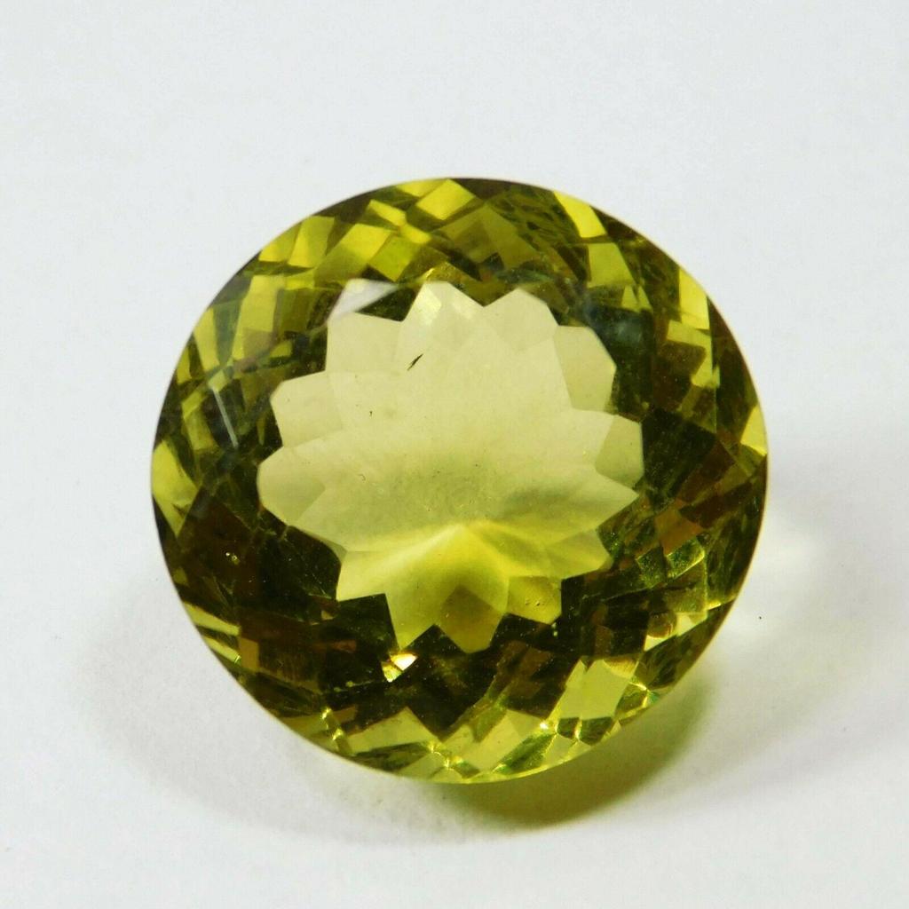 9 Ct Natural   Round Cut Loose Gemstone Yellow Topaz  Brazilian Gems