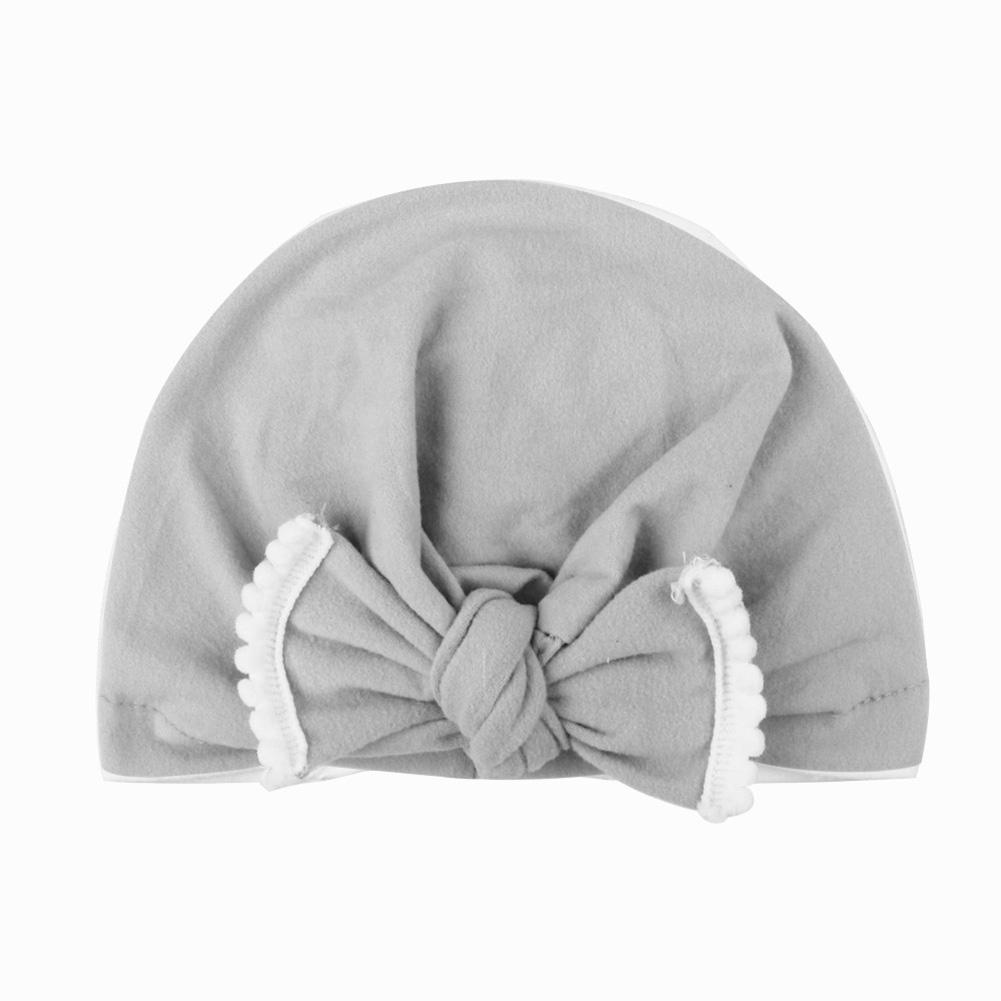 Newborn  Bowknot Turban Knot Cap Cute Beanie Head Warp Cap