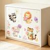 Cartoon Painted Small Animal Combination Flower Bedroom Wardrobe Home Decoration and Beautification Stickers