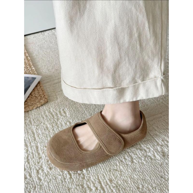 

Очень мягкая кожа~ Весенне-осенние уродливые и милые туфли Мэри Джейн на мягкой подошве, ретро, на липучке, туфли Доудоу 40 хаки