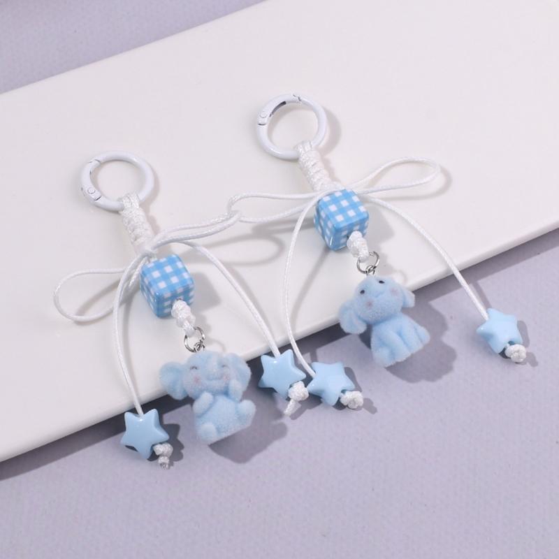 Braided Rope Keychain Elephant Bag Pendant Charm Fashion Backpack Accessories for Handbag,Purse Decorations Gifts