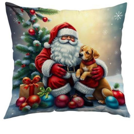 

Рождественский Снеговик Санта Принт Подушка Домашняя Диванная Подушка Чехол Праздничная Атмосфера Украшение Наволочка 45*45cm