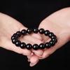 Gold Obsidian Wealth-Attracting Bracelet for Men & Women - Ideal Christmas Gift for Boyfriend