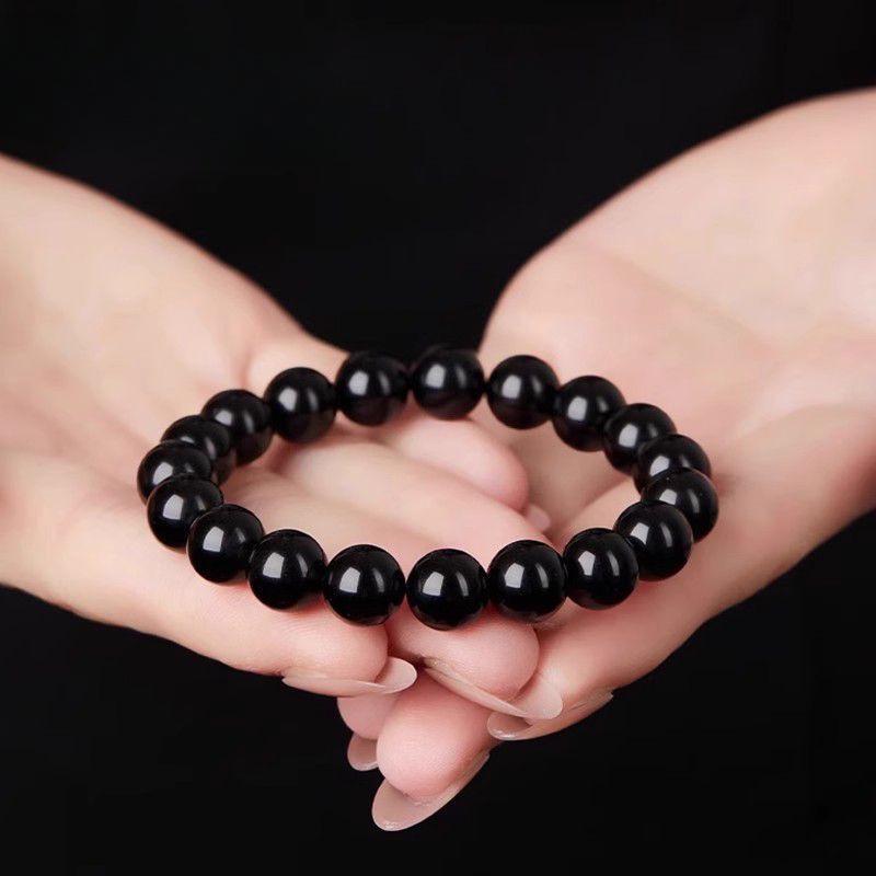 Gold Obsidian Wealth-Attracting Bracelet for Men & Women - Ideal Christmas Gift for Boyfriend