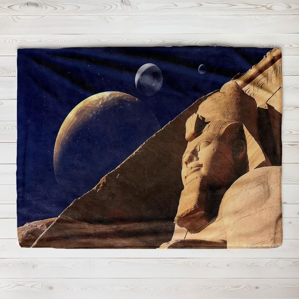 Ancient Egyptian Civilization Thin Blanket The Ancients Daily Printed Warm Throw Blanket for Sofa Bedroom Office Plush Quilt