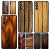 Luxus Vintage Holzmaserung Muster Handyhülle Für Oppo A17 A31 A54 A57 A78 A79 A98 Find X5 X6 Reno 7 8 10 11 12 13 F Pro Weiches TPU
