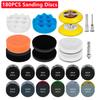 Car Polishing Sponge Pads Kit Foam Pad Buffer Kit Polishing Machine Wax Pads for Auto Motorcycle Motor Vehicle Removes Scratches