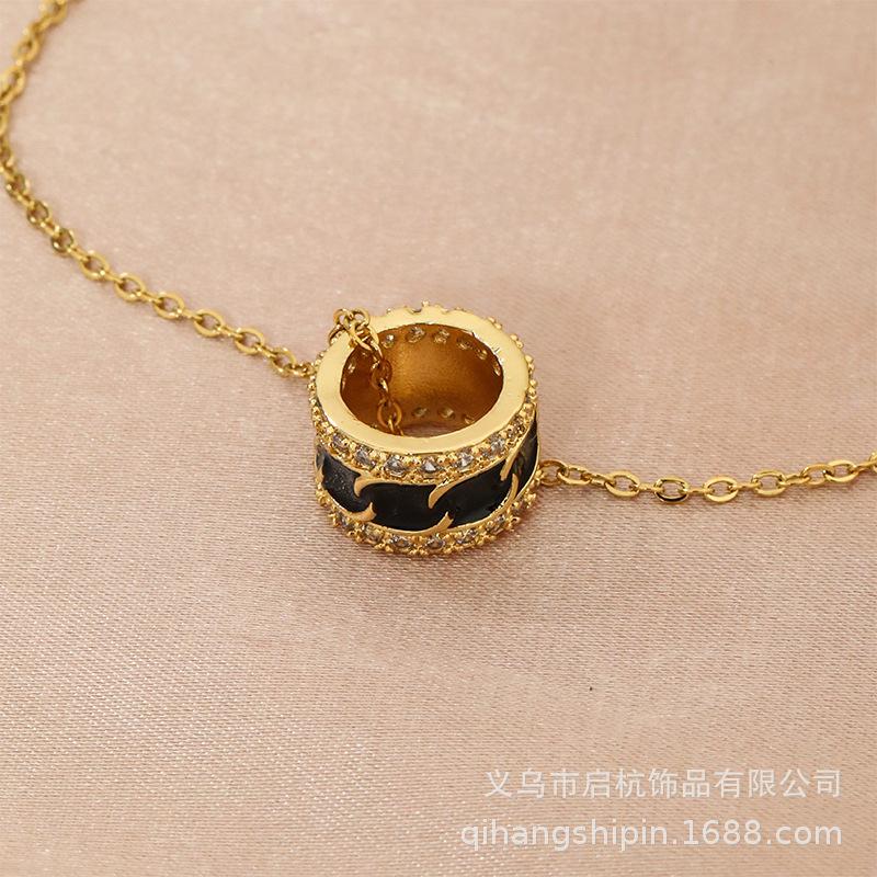 Xiaohongshu Same Small Waist Necklace Female High Sense Personality Versatile Pendant