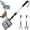 Telescopic Cat Litter Scoop & Sifting Shovel – Metal Handle for Chicken Coop, Beach, and Poop Cleaning