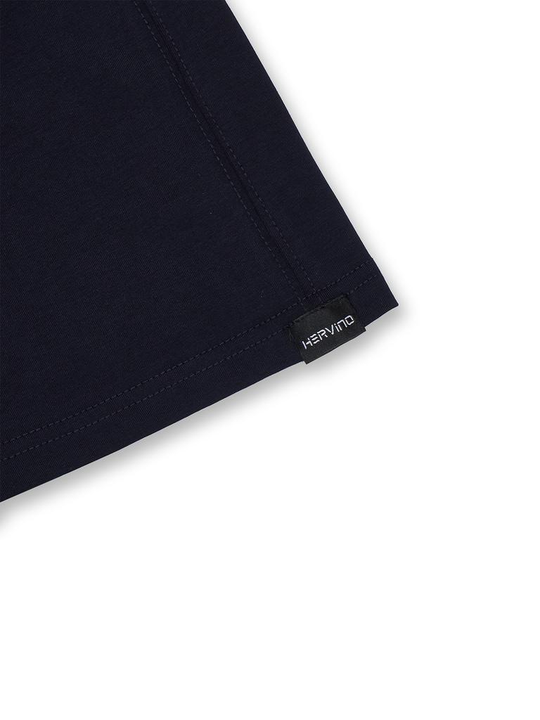 HERVINO Stretch Muscle Fit Short Sleeve T-Shirt [Navy]