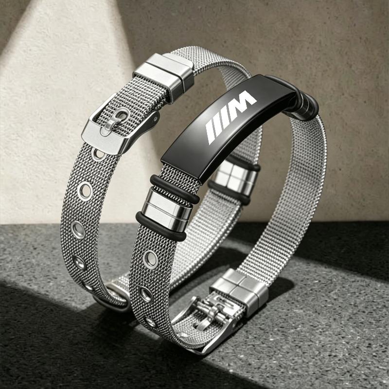 Personalized Wristband Stainless Steel Adjustable Decorative Bracelet For BMW X1 X2 X3 X4 X5 X6 X7 GT E53 E70 E71 F25 Keychain
