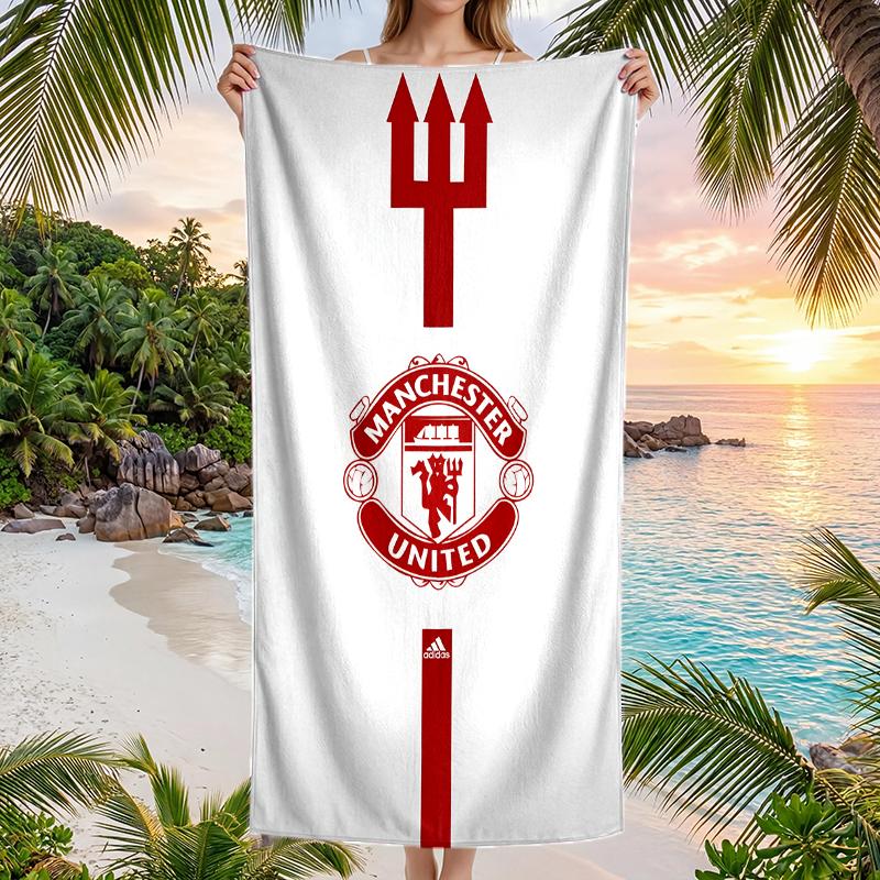 Manchester Football Fashion Beach Towel: Ideal for Summer Adventures Soft, absorbent and quick drying suitable for swimming and bathing